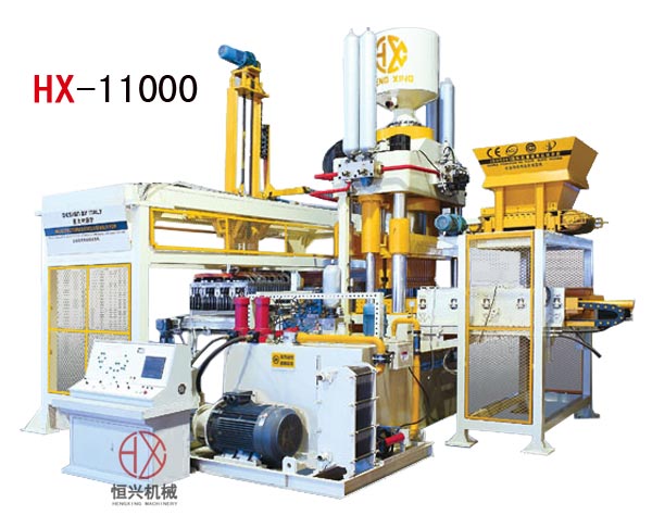 灰砂磚(zhuān)機HX1100靜壓制磚機