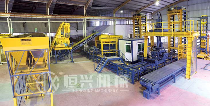 全自動砌塊(kuai)成型機生産線(xiàn)